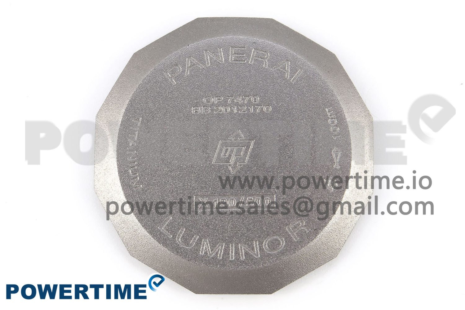 PAM1279 X LUMINOR GMT 42MM TITANIUM VSF 1:1 BEST EDITION BLUE DIAL ON BLACK LEATHER STRAP P.9011 SUPER CLONE - Image 11
