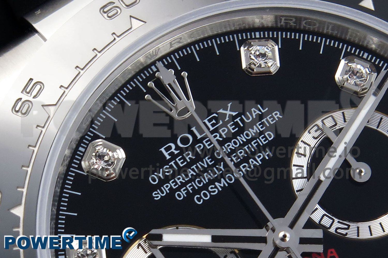 Daytona 116519 SS OMF Best Edition Black Diamonds Dial on Oysterflex Strap A7750 (Slim Movement) - Image 4