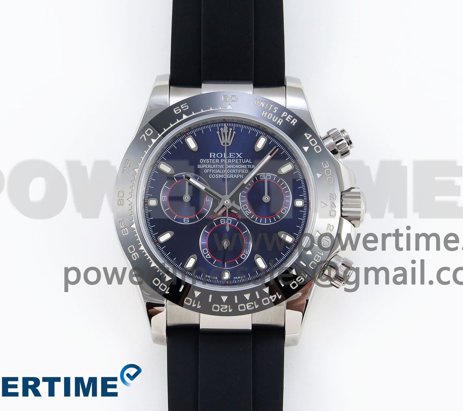 Daytona 116519 SS OMF Best Edition Blue Dial on Oysterflex Strap A7750 (Slim Movement)