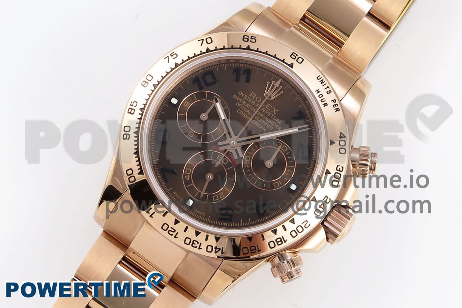 Daytona 116505 RG OMF Best Edition Chocolate Dial on RG Bracelet A7750 (Slim Movement) - Image 2