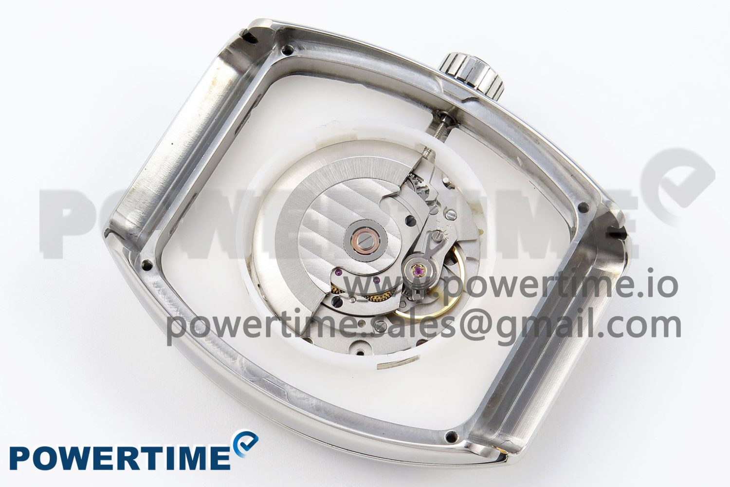 #FR2NCK Muller Vanguard Polished SS ABF Best Edition White Dial on White Rubber Strap A2824 - Image 9