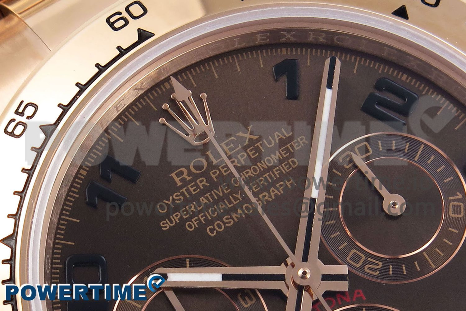 Daytona 116505 RG OMF Best Edition Chocolate Dial on RG Bracelet A7750 (Slim Movement) - Image 4