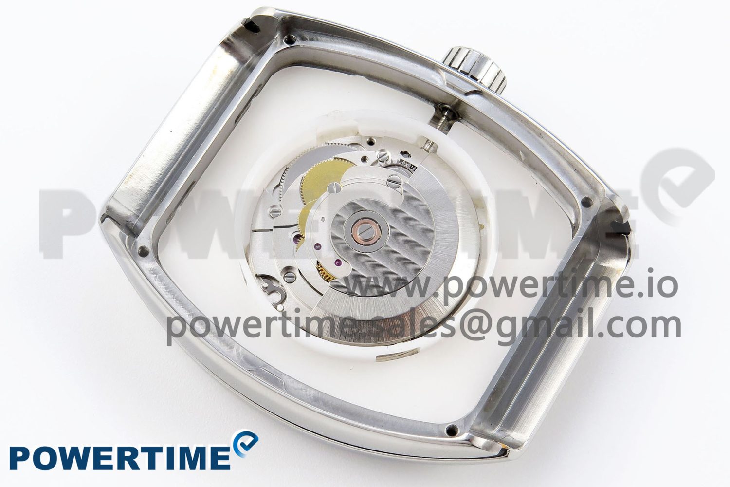 #FR2NCK Muller Vanguard Polished SS ABF Best Edition White Dial on White Rubber Strap A2824 - Image 10