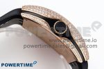#FR2NCK Muller Vanguard RG Full Diamonds ABF Best Edition White Dial on White Rubber Strap A2824 - Image 6