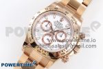 Daytona 116505 RG OMF Best Edition White Dial on RG Bracelet A7750 (Slim Movement) - Image 2