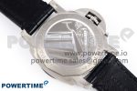 PAM1096 W LUMINOR GMT 42MM TITANIUM VSF 1:1 BEST EDITION BLACK DIAL ON BLACK LEATHER STRAP P.9011 SUPER CLONE - Image 8