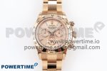 Daytona 116505 RG OMF Best Edition RG Crystal Dial on RG Bracelet A7750 (Slim Movement)