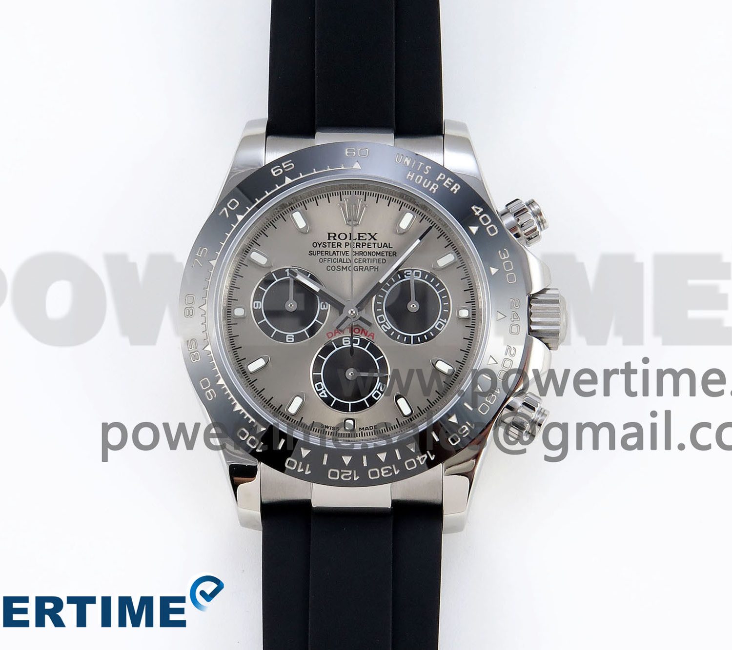 Daytona 116519 SS OMF Best Edition Gray/Black Dial on Oysterflex Strap A7750 (Slim Movement)