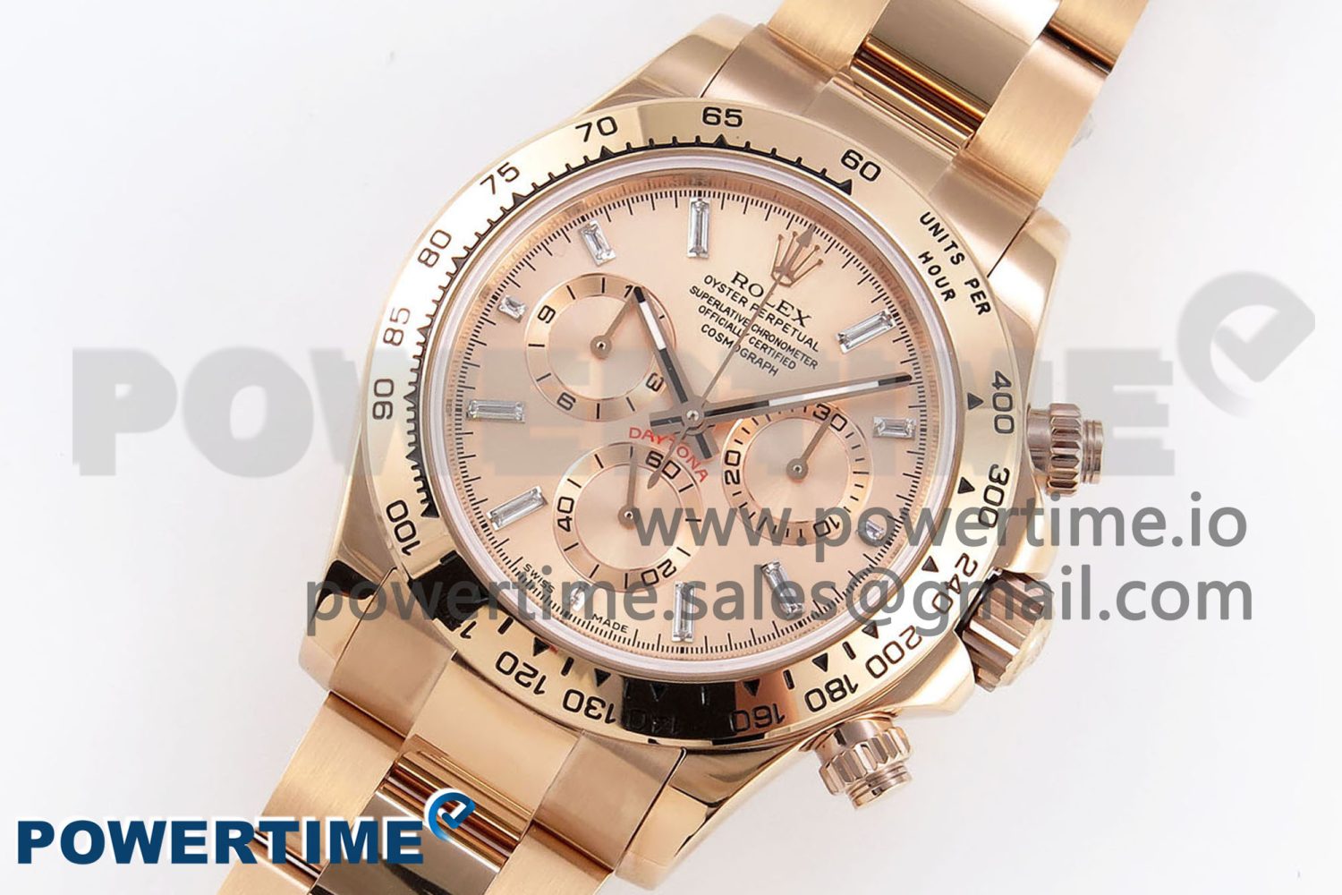 Daytona 116505 RG OMF Best Edition RG Crystal Dial on RG Bracelet A7750 (Slim Movement) - Image 2