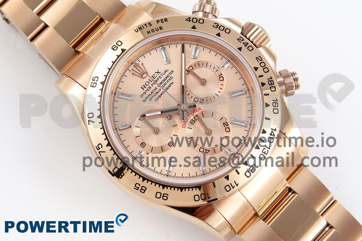 Daytona 116505 RG OMF Best Edition RG Crystal Dial on RG Bracelet A7750 (Slim Movement) - Image 3