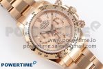 Daytona 116505 RG OMF Best Edition RG Crystal Dial on RG Bracelet A7750 (Slim Movement) - Image 3