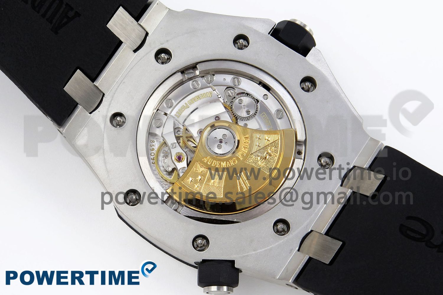 ROYAL OAK OFFSHORE DIVER 15710 IPF 1:1 BEST EDITION WHITE DIAL ON BLACK RUBBER STRAP SA3120 SUPER CLONE - Image 9