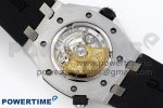 ROYAL OAK OFFSHORE DIVER 15710 IPF 1:1 BEST EDITION WHITE DIAL ON BLACK RUBBER STRAP SA3120 SUPER CLONE - Image 9
