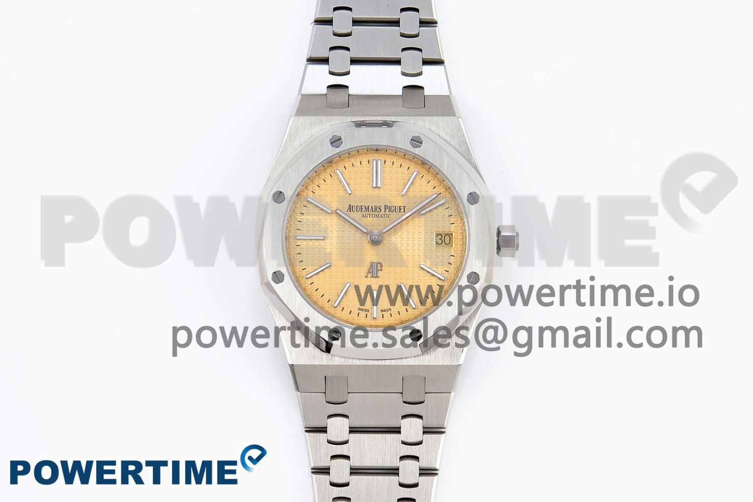 ROYAL OAK 39MM 15202 SS IPF 1:1 BEST EDITION YELLOW TEXTURED DIAL ON SS BRACELET A2121 - Image 1