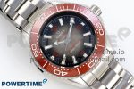 Seamaster 6000M Ultra Deep SS TF 1:1 Best Edition Gray Dial Orange Ceramic Bezel on SS Bracelet A2824 - Image 3