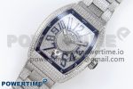 VANGUARD SS FULL DIAMONDS ABF BEST EDITION DIAMONDS BLUE DIAL ON DIAMONDS BRACELET A2824 - Image 2