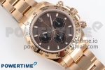 Daytona 116505 RG OMF Best Edition Brown/Black Dial on RG Bracelet A7750 (Slim Movement) - Image 3