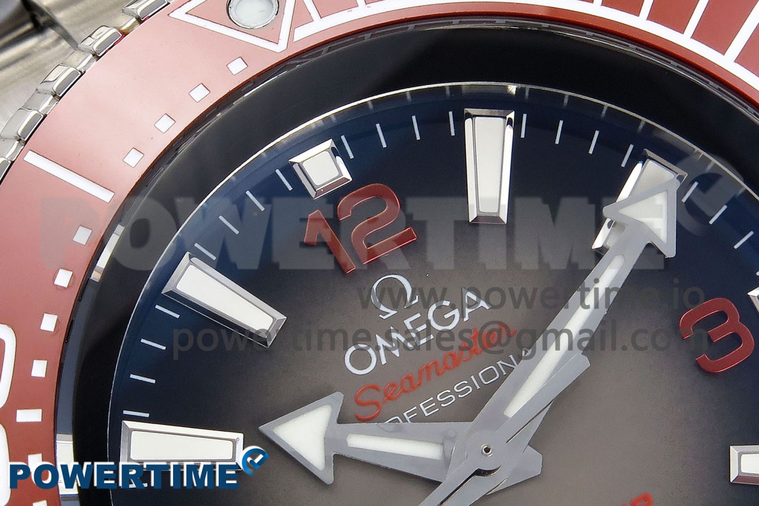 Seamaster 6000M Ultra Deep SS TF 1:1 Best Edition Gray Dial Orange Ceramic Bezel on SS Bracelet A2824 - Image 4