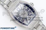 VANGUARD SS FULL DIAMONDS ABF BEST EDITION DIAMONDS BLUE DIAL ON DIAMONDS BRACELET A2824 - Image 3