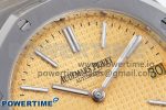ROYAL OAK 39MM 15202 SS IPF 1:1 BEST EDITION YELLOW TEXTURED DIAL ON SS BRACELET A2121 - Image 4