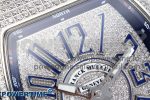 VANGUARD SS FULL DIAMONDS ABF BEST EDITION DIAMONDS BLUE DIAL ON DIAMONDS BRACELET A2824 - Image 4