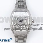 VANGUARD SS FULL DIAMONDS ABF BEST EDITION DIAMONDS WHITE DIAL ON DIAMONDS BRACELET A2824