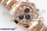 Daytona 116505 RG OMF Best Edition RG/Black Dial on RG Bracelet A7750 (Slim Movement) - Image 3