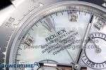 Daytona 116519 SS OMF Best Edition White MOP Diamonds Dial on Oysterflex Strap A7750 (Slim Movement) - Image 4