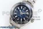 Seamaster 6000M Ultra Deep SS TF 1:1 Best Edition Blue Dial Black Ceramic Bezel on SS Bracelet A2824 - Image 2