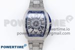 VANGUARD SS BLUE FULL DIAMONDS ABF BEST EDITION DIAMONDS BLUE DIAL ON DIAMONDS BRACELET A2824
