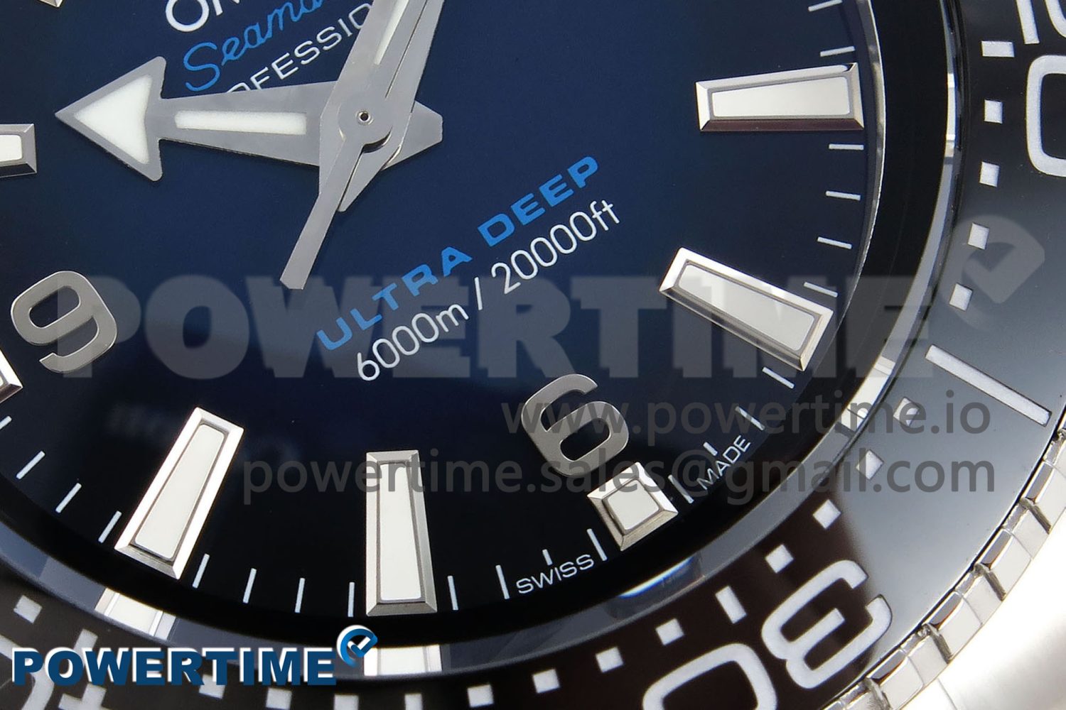 Seamaster 6000M Ultra Deep SS TF 1:1 Best Edition Blue Dial Black Ceramic Bezel on SS Bracelet A2824 - Image 5