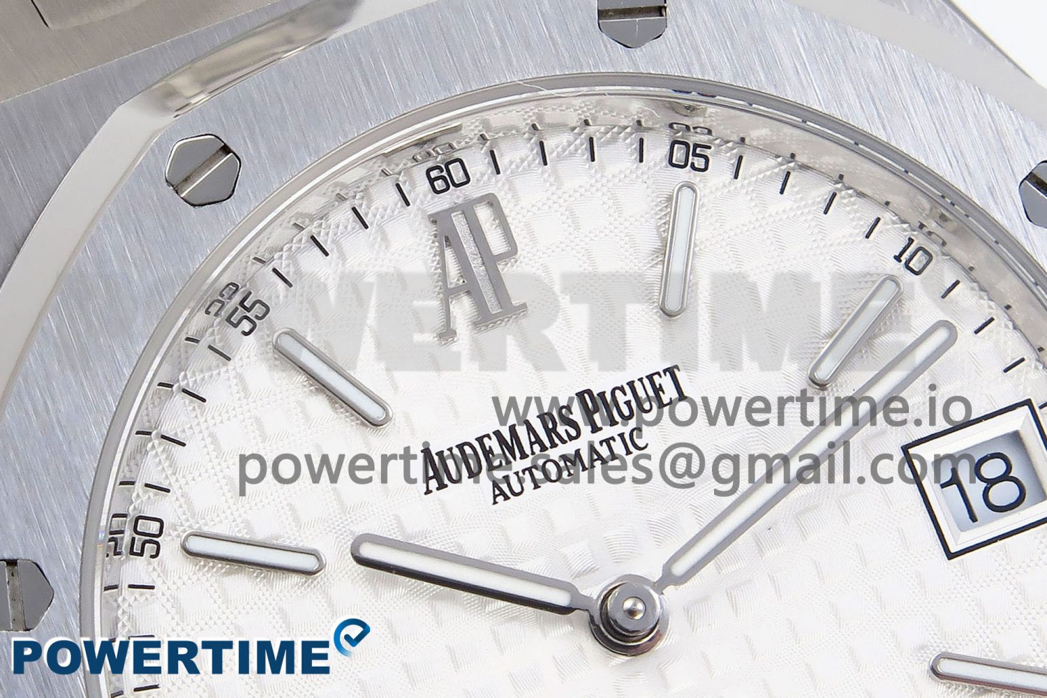 ROYAL OAK 39MM 15202 SS IPF 1:1 BEST EDITION WHITE TEXTURED DIAL ON SS BRACELET A2121 - Image 4