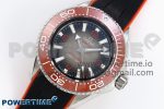 Seamaster 6000M Ultra Deep SS TF 1:1 Best Edition Gray Dial Orange Ceramic Bezel on Black Rubber Strap A2824 - Image 2