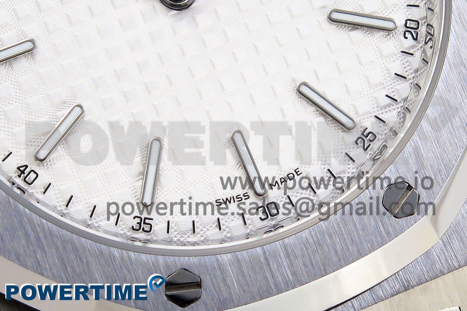 ROYAL OAK 39MM 15202 SS IPF 1:1 BEST EDITION WHITE TEXTURED DIAL ON SS BRACELET A2121 - Image 5