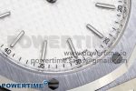 ROYAL OAK 39MM 15202 SS IPF 1:1 BEST EDITION WHITE TEXTURED DIAL ON SS BRACELET A2121 - Image 5
