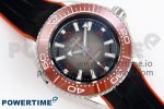 Seamaster 6000M Ultra Deep SS TF 1:1 Best Edition Gray Dial Orange Ceramic Bezel on Black Rubber Strap A2824 - Image 3