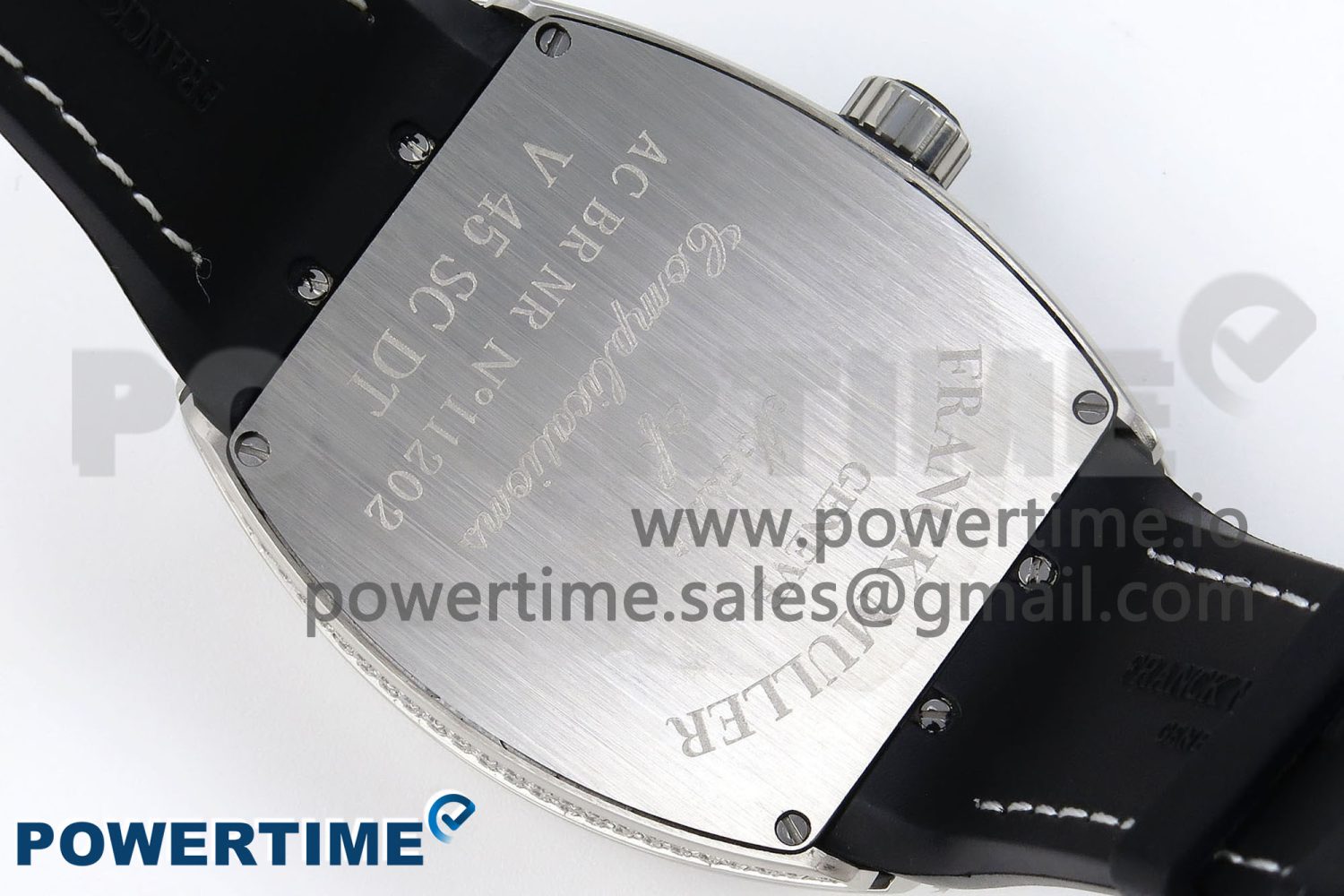 #FR2NCK Muller Vanguard SS Full Diamonds ABF Best Edition White Dial on Black Rubber Strap A2824 - Image 8