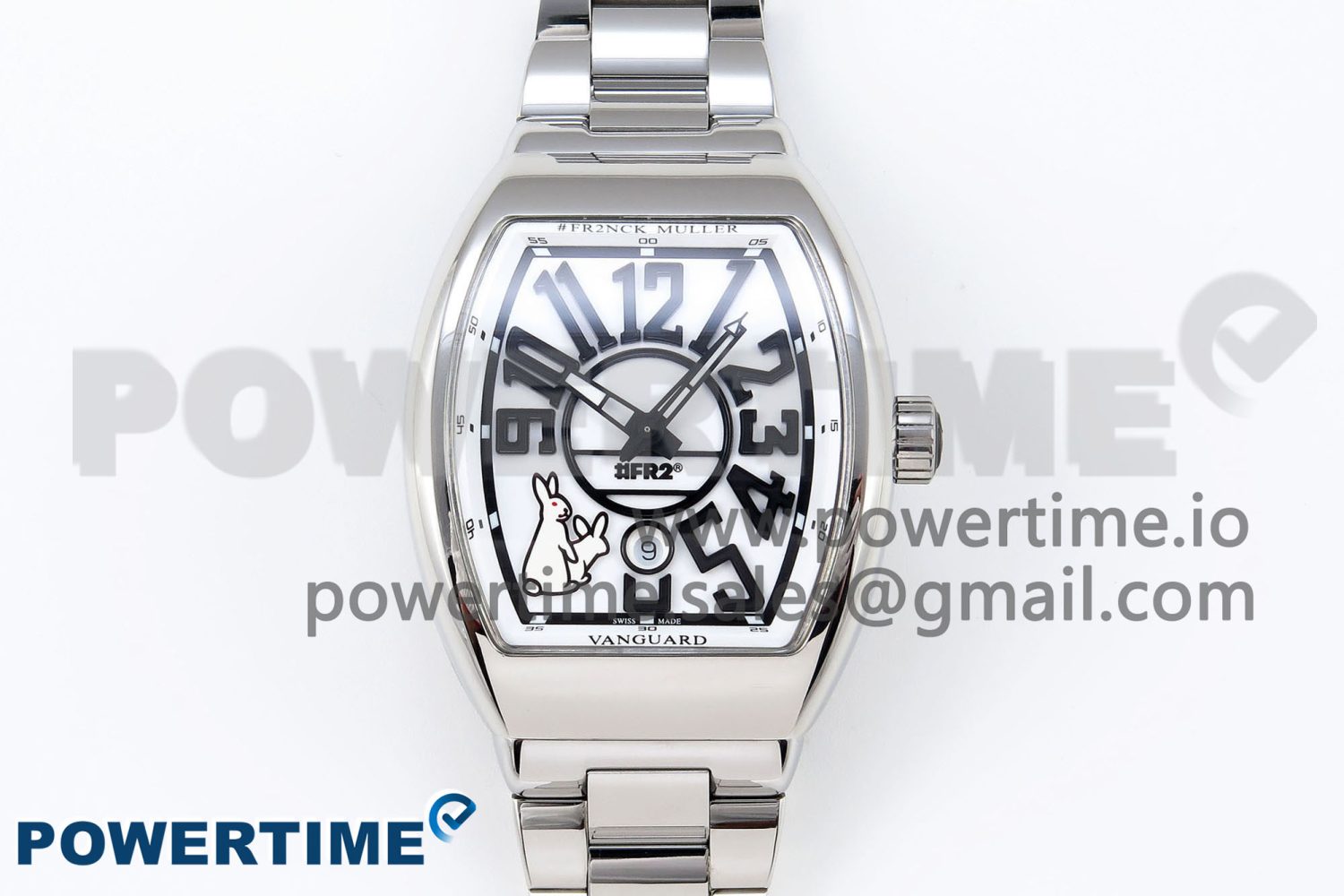 #FR2NCK Muller Vanguard SS ABF Best Edition White Dial on SS Bracelet A2824 - Image 1
