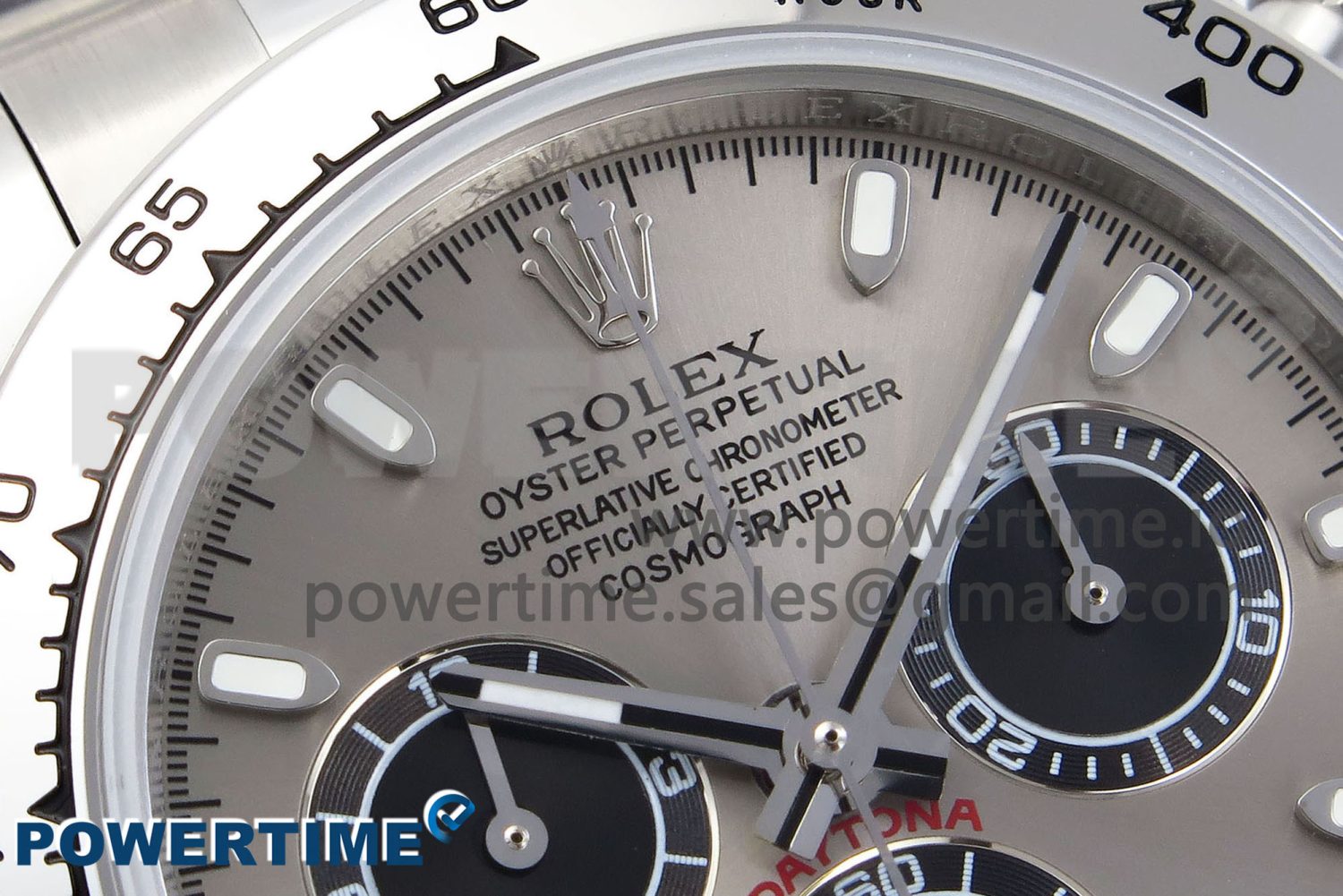 Daytona 116509 SS OMF Best Edition Gray/Black Dial on SS Bracelet A7750 (Slim Movement) - Image 4