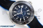 Seamaster 6000M Ultra Deep SS TF 1:1 Best Edition Blue Dial Black Ceramic Bezel on Black Rubber Strap A2824 - Image 3