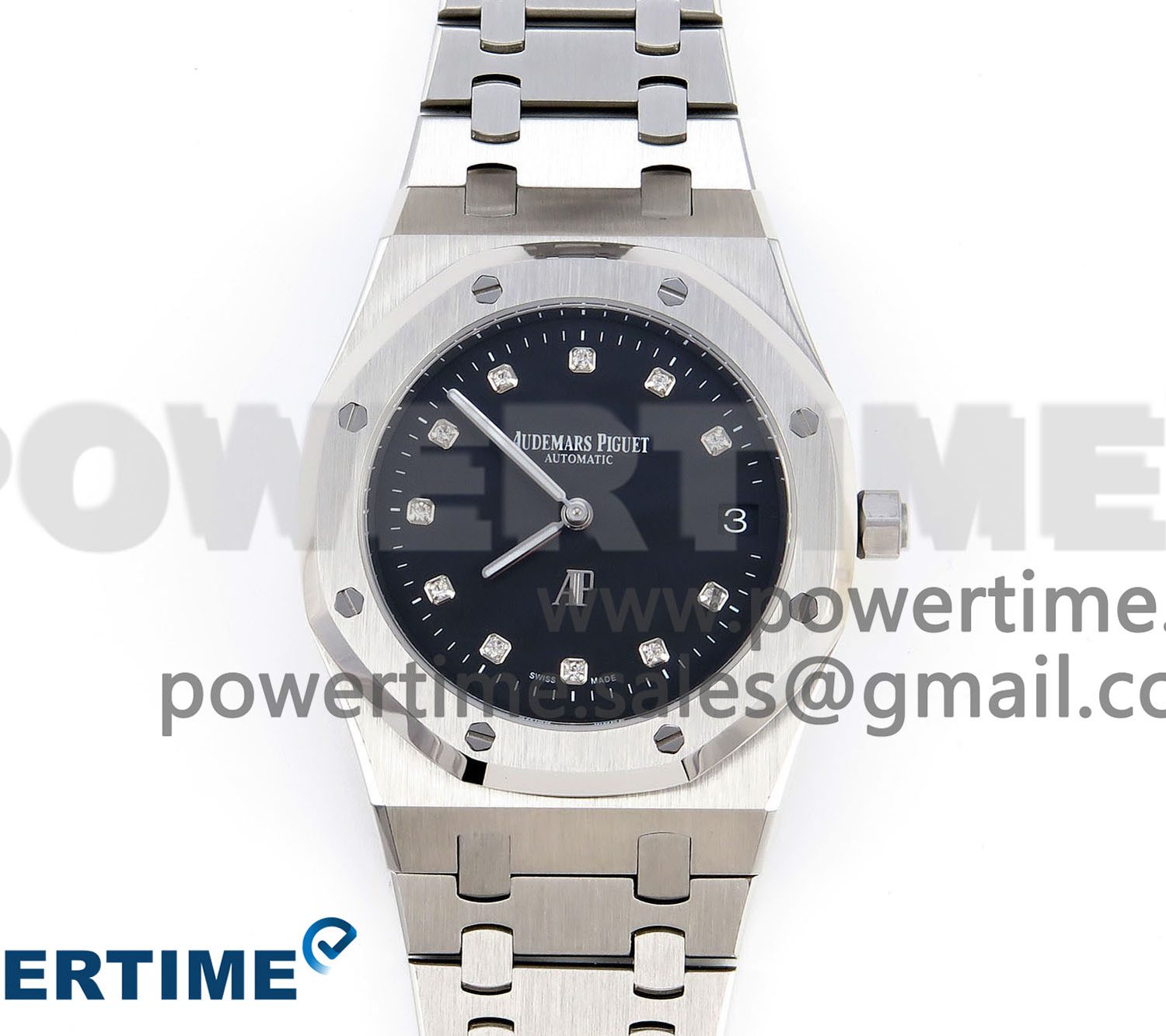 ROYAL OAK 39MM 15202 SS IPF 1:1 BEST EDITION BLACK DIAL ON SS BRACELET A2121