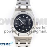 ROYAL OAK 39MM 15202 SS IPF 1:1 BEST EDITION BLACK DIAL ON SS BRACELET A2121