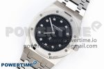 ROYAL OAK 39MM 15202 SS IPF 1:1 BEST EDITION BLACK DIAL ON SS BRACELET A2121 - Image 2