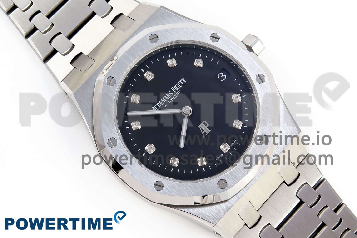 ROYAL OAK 39MM 15202 SS IPF 1:1 BEST EDITION BLACK DIAL ON SS BRACELET A2121 - Image 3