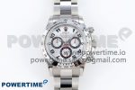 Daytona 116509 SS OMF Best Edition Silver Numeral Dial on SS Bracelet A7750 (Slim Movement)