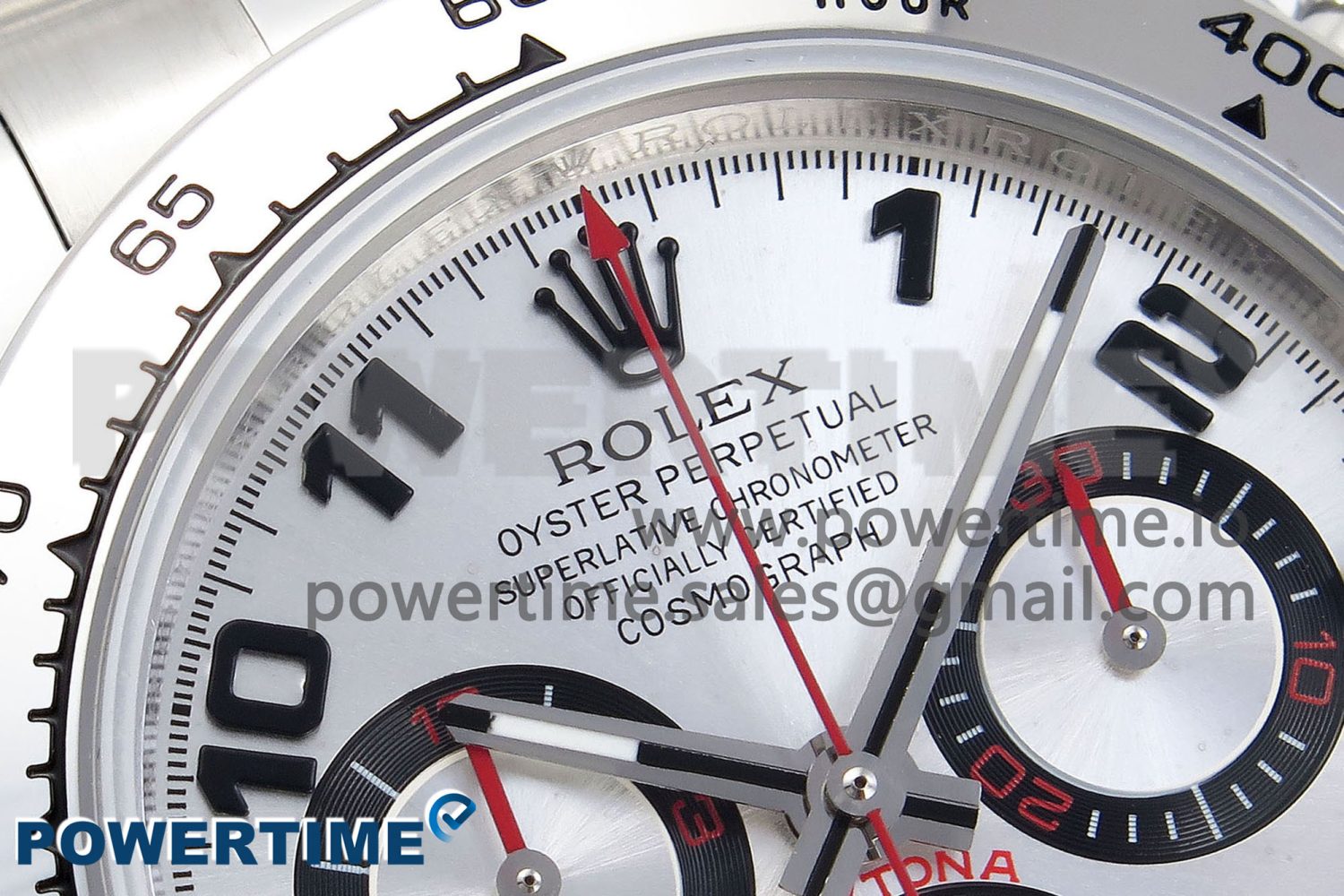 Daytona 116509 SS OMF Best Edition Silver Numeral Dial on SS Bracelet A7750 (Slim Movement) - Image 4