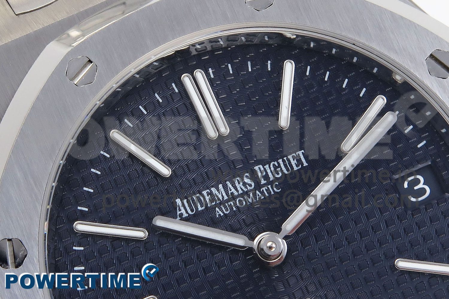 ROYAL OAK 39MM 15202 SS IPF 1:1 BEST EDITION BLUE TEXTURED DIAL ON SS BRACELET A2121 - Image 4