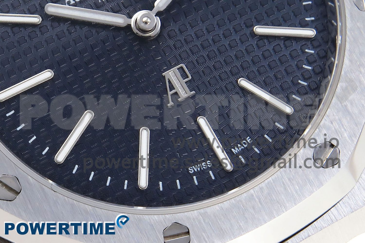 ROYAL OAK 39MM 15202 SS IPF 1:1 BEST EDITION BLUE TEXTURED DIAL ON SS BRACELET A2121 - Image 5