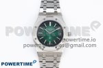 ROYAL OAK 39MM 15202 SS IPF 1:1 BEST EDITION GREEN/BLACK DIAL ON SS BRACELET A2121