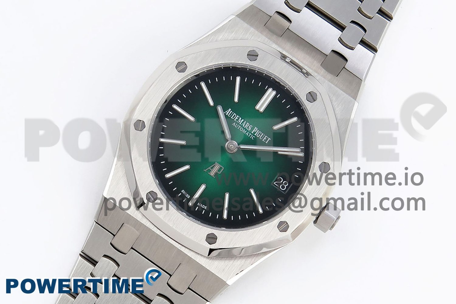 ROYAL OAK 39MM 15202 SS IPF 1:1 BEST EDITION GREEN/BLACK DIAL ON SS BRACELET A2121 - Image 2